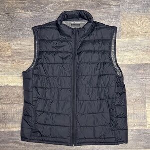 Men’s Black Puffer Vest Large